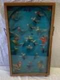 Antique Vintage Table Top Toy Pinball Game