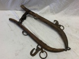 Antique Vintage Wood and Iron Horse Hames