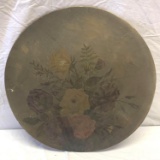 Antique Oil floral painting on board