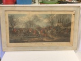 Vintage Fox Hunting and Coaching Picture/Print.
