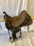 Vintage Western Highback Saddle
