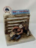 Vintage Collector's PRCA Steer Wrestling Decanter