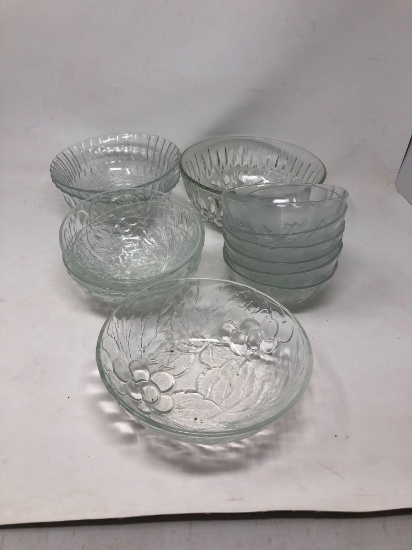 Clear Glass Bowl Lot