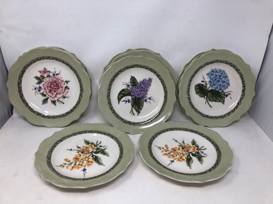 Princess House Vintage Garden Plates