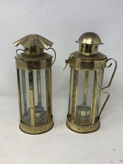 Nautical Collectible, Pair of Candle Lamps