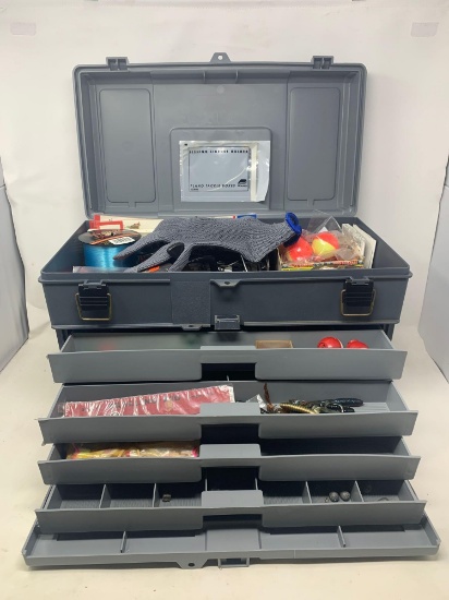 Tackle Box, with New and vintage tackle