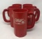 Five Plastic Miller Mugs