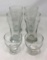 Four Pilsner Style Glasses & Two Whisket Style Glasses