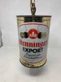 Henninger Export Beer Can Style Chandelier Light