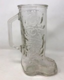Glass Cowboy Boot Mug