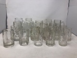 Assorted Glass BEER Mugs