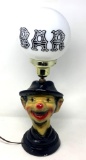 Figural Clown Bar Lamp