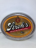 Stroh's Beer Light Up Advertisement Sign