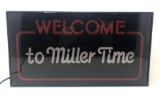 Welcome to Miller Time Sign