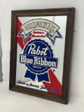 Pabst Blue Ribbon Mirror Advertisement