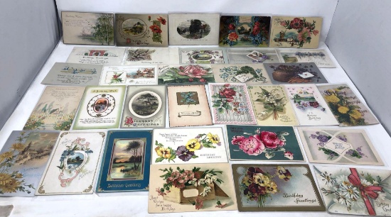 Vintage Birthday Postcards