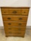 Wooden Dresser, 5 drawer