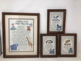 Framed Children's Quotes and Verses