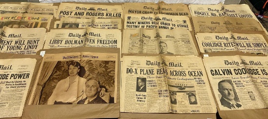 Historical Newspapers, 1930's and 1940's