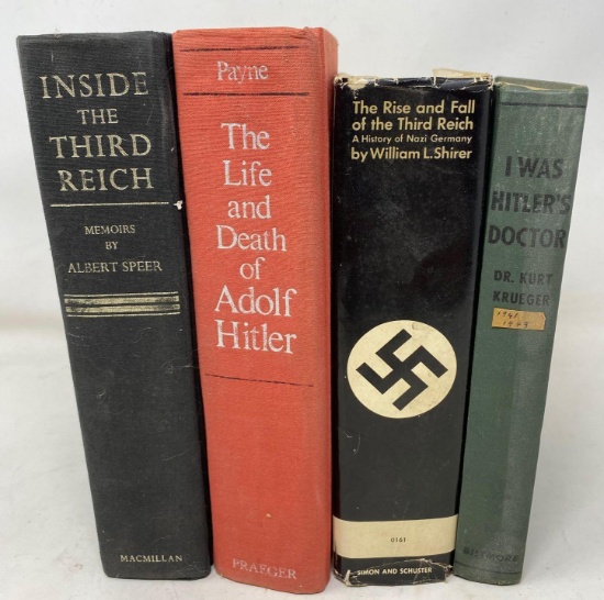 Vintage Hard Bound Books about Adolf Hitler and Third Reich