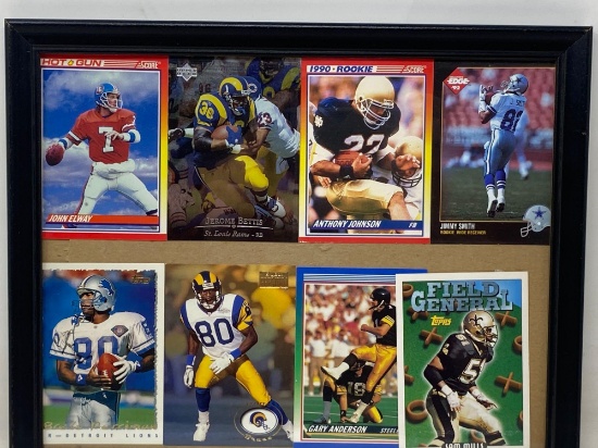 Framed NFL Trading Cards