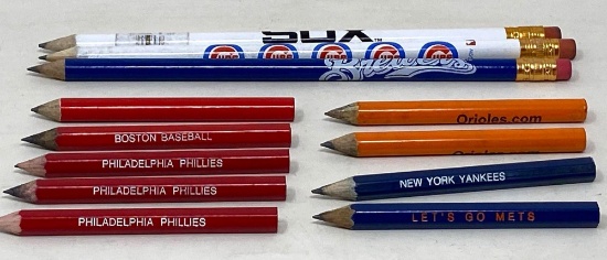Major League Baseball Team score card pencils