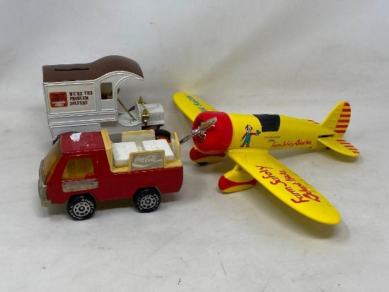 Diecast Toys, Airplane and trucks