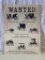 1980 Wanted Poster for Carriages, New Holland PA