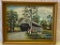 Framed Mary Johnson Print of Covered Bridge