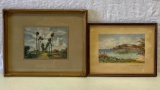 2 Framed Prints, Plantation Scene & Bermuda Scene