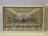 Framed Needlework of the Last Supper