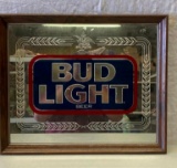 Bud Light Mirrored Beer Sign