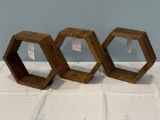 Hexagon Floating Shelves