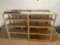 Two Wooden Shelving Units