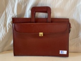 Faux Leather Briefcase