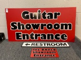 Guitar Showroom Entrance Sign