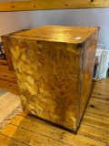 Wooden Drum Shipping Box on Wheels