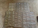 Several Sheets of Decorative Thermoplastic Backsplash Panels