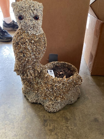 Pebble Art Owl Planter