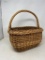 Twisted Reed Handle Basket