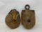 Early Antique Wood Pulleys