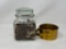 Potpourri Jar with Lid, Small Metal Pail