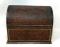 Antique Style Leather File Box