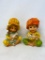 Vintage Painted Boy and Girl Figurines
