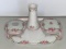 Porcelain Matching Dresser Set, Hand Painted Nippon