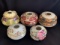 Vintage Porcelain, Floral Decorated, Elaborate, Hand Painted Nippon Hair Receivers