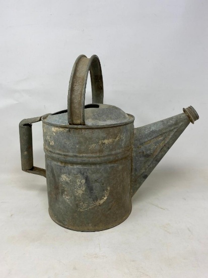 Antique Vintage Galvanized Water Can