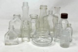 Vintage Clear Glass Bottles