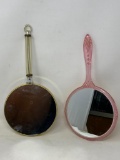 Vintage Hand Vanity Mirrors, Celluloid
