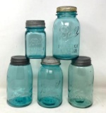 Antique Ball Mason Jars with Lids